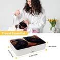 thumbnail image 5 of Crow Jewelry Organizer Display Case, PU Leather with Removable Compartment, Portable, 5 of 6