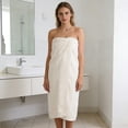 thumbnail image 4 of Velvet Towel Set Soft Absorbent Bath Towels for Home Bathing, Beige, 4 of 8
