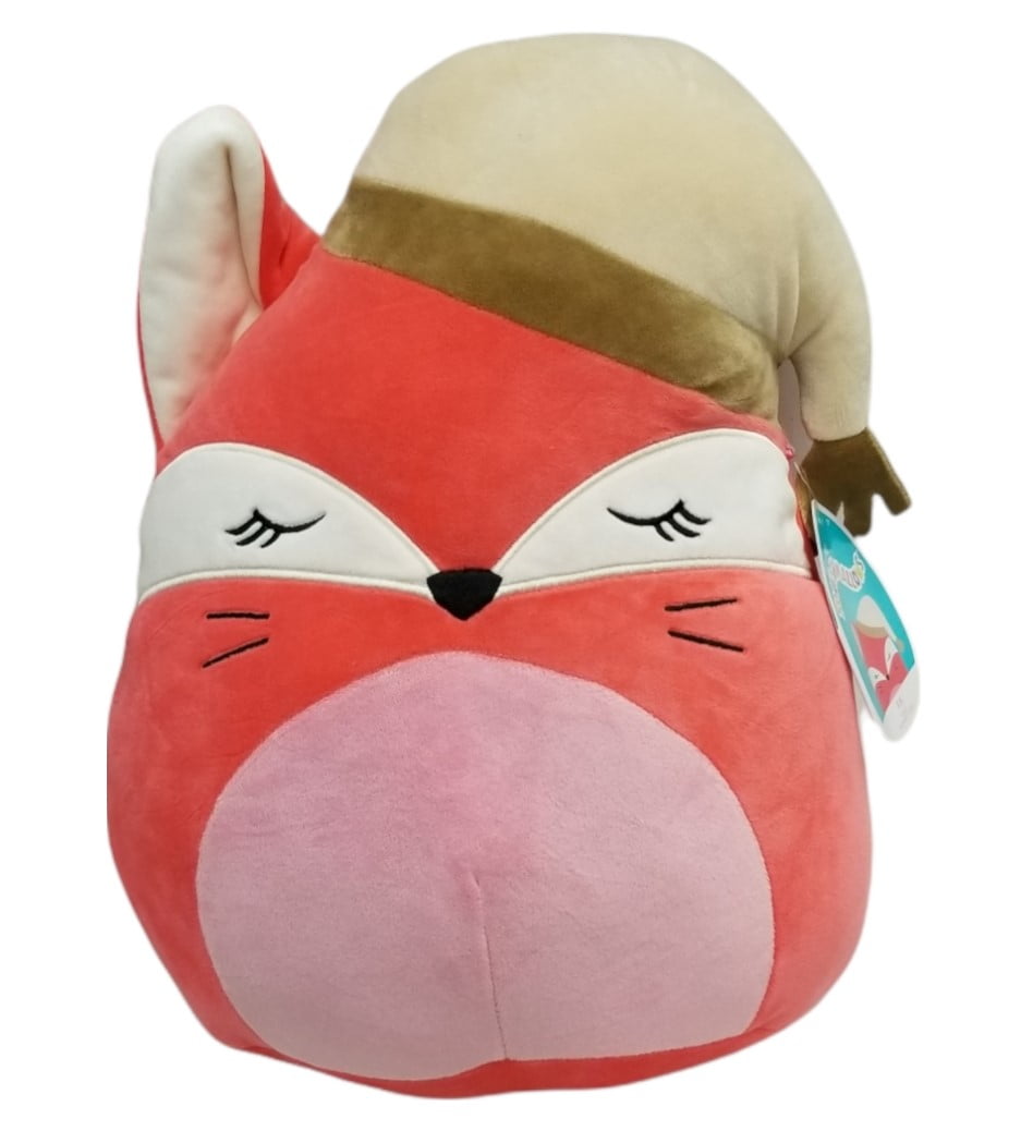 2021 Squishmallow Kellytoy Laying Cuddlers 9" Pillow Plush Fifi The Red Fox for sale online 