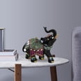 thumbnail image 5 of Retro Elephant Sculpture Wildlife Collectible Figurine Resin Animal Statue Feng Right, 5 of 8