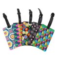 thumbnail image 1 of 5pcs Silicone ID Adress Holder Suitcase Label Luggage Tag Identifier Bag Accessory, 1 of 3