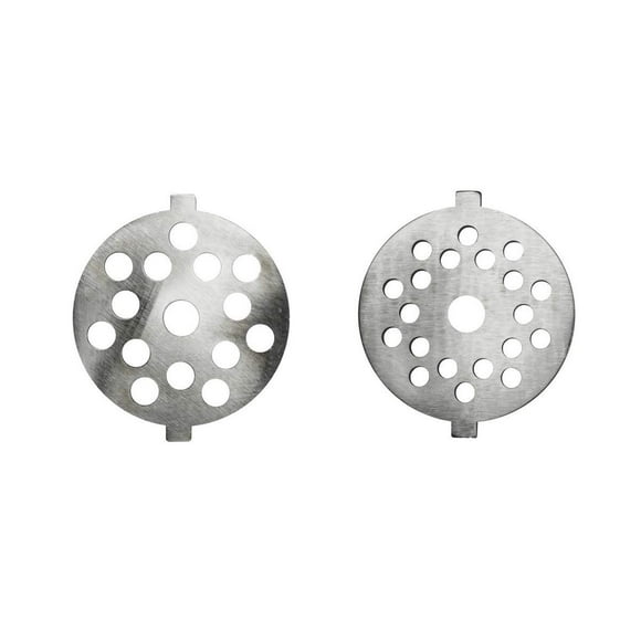 Univen .175" Fine and .25" Coarse Plate Discs fits KitchenAid FGA Food Meat Grinder Chopper Attachment