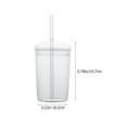 thumbnail image 4 of MasteelfCA Glass Straw Cup Large Capacity Glass Cup Household Beverage Cup Glass Drinking Cup, 4 of 5
