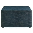 thumbnail image 3 of Ottoman Accent Chair, Azure Navy Blue, Fabric, Living Kitchen Cafe Bistro Hospitality Restaurant, Modern Contemporary HB36576, 3 of 9