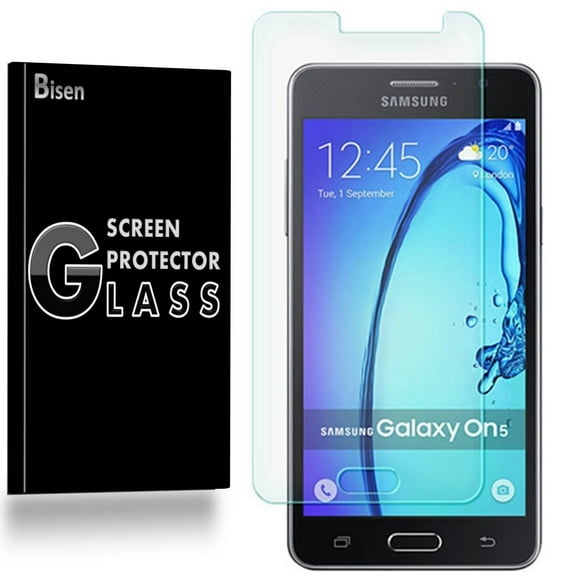 Samsung Galaxy On5 [BISEN] 9H Tempered Glass Screen Protector, Anti-Scratch, Anti-Shock, Shatterproof, Bubble Free