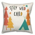 thumbnail image 2 of Creative Products Stay Wild Child Bright Tones Design 16 x 16 Spun Poly Pillow, 2 of 3