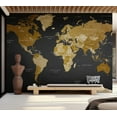 thumbnail image 4 of VIVYET Wall Mural - World Map: Modern Geography, 4 of 5