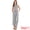 Light Grey, variant on DARING DIVA Women's Wide Leg Jumpsuit Sleeveless Collared Tie Waist Coverall M Peacock Blue