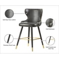 thumbnail image 4 of Meridian Furniture Hendrix Gray Vegan Leather 28" Counter Stool (Set of 2), 4 of 5