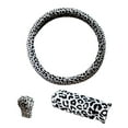 New 2024 Plates Clearance leopard steering wheel cover three piece car