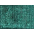 thumbnail image 1 of Ahgly Company Machine Washable Indoor Rectangle Oriental Turquoise Blue Industrial Area Rugs, 5' x 7', 1 of 4