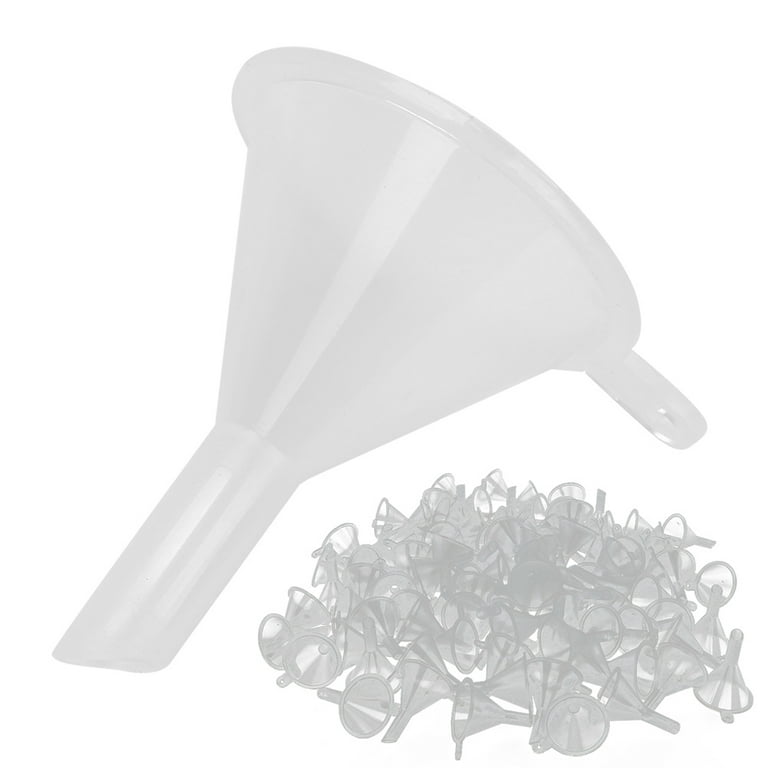 Haofy 100PCS Small Tiny Funnel Small Funnel Empty Bottle Filling Tools  Liquids Perfume For Cosmetic 