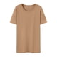 thumbnail image 5 of Tops de Manga Corta para las Mujeres Suelto Ajuste Más Tamaño Suéter Sólido, Moda Casual Imitación Algodón, 5 of 6