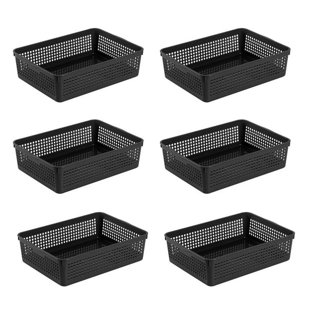 Plastic Desktop Paper Storage Baskets for Classroom or Home Use