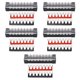 thumbnail image 1 of 5 Juego de bloques de terminales de 8 posiciones retardantes de llama PC Bloques de terminales de tornillo y tiras de barrera 15A 600V, 1 of 9