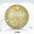 thumbnail image 2 of 6 Pieces 2.4 Inch Mosaic Sphere Balls Decorative Glass Balls Decorative Orbs Table Centerpiece Balls Round Glass Ball Bowl Filler for Bowls Vases Dining Coffee Table Decor (Gold), 2 of 6