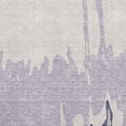 thumbnail image 2 of HomeRoots 676147 3 x 5 ft. Purple, Ivory & Gray Abstract Transitional Washable Machine Made Rectangle Area Rug with UV Protection, 2 of 9