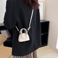 thumbnail image 4 of Bolso Superior Mini Mínimo Cuerpo Cruzado para Mujeres Cáscara Cuero PU Con Color Sólido Viajar Por, 4 of 9