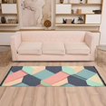 thumbnail image 2 of Yayeee Runner Rug for Bedroom 2'x6' Machine Washable Hallway Non Slip Mat, Pink Cubes, 2 of 8