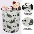 thumbnail image 6 of Howarmer Large Canvas Laundry Hamper, Cats and Mice, 6 of 7