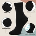 thumbnail image 5 of Loritta Crew Socks for Women Casual Dress Socks 6 Pairs Soft Athletic Woman Socks, Size 9-11, 5 of 7