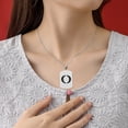 thumbnail image 4 of WZXPWT 26 Letters Hollow Necklace, Titanium Steel Alphabet Pendant, Stainless Steel Chain Accessory, Customizable Initial Jewelry for Men & Women, 4 of 6