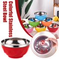 thumbnail image 6 of Wmool Colorful Multifunctional Double-layer Stainless Steel Bowl, 6 of 8