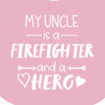 thumbnail image 4 of Inktastic My Uncle is a Firefighter and a Hero Boys or Girls Baby Bib, 4 of 4