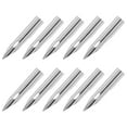 thumbnail image 1 of 10 piezas de metal dip a las nebras de dibujo punta de bolígrafo reemplazable nibes de repuesto para pluma para suministros de arte al aire libre interiores (0.28 mm), 1 of 5