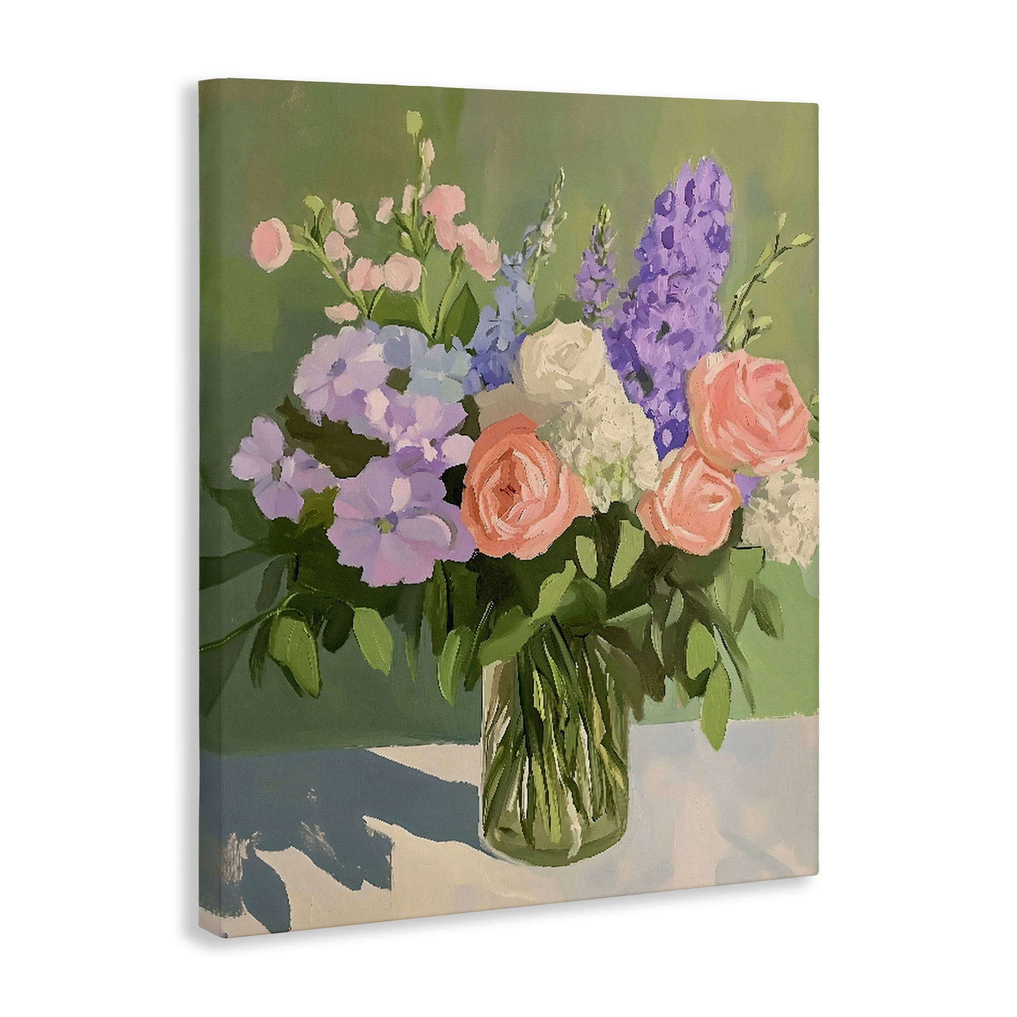 Stupell Industries Mixed Roses & Lilacs Bouquet Canvas Wall Art, design by The Prints Vibe