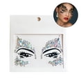 thumbnail image 1 of Face Gems Fashion Shiny Rhinestone Face Jewels Face Sticker for Mardi Gras Party, 1 of 8