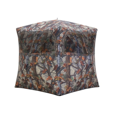 UPC: 0012642002465 | Barronett Blinds® Grounder 250 Portable Hub Blind 2-Person Bloodtrail® Woodland GR251BT