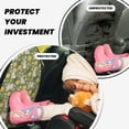 thumbnail image 4 of Kdxio Happy Easter Print 2 Pack Car Kick Mat Seat Cover Back Protector Mat with Pockets for Organizer Backseat Protector and Storage Anti Kick Pad for Vehicles, 4 of 9