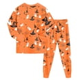 thumbnail image 4 of 6-7 Years Tween Girls Short Sleeve Print Shirts Tops Pants Outfits Pj Set For Girls Halloween Pajama Set, 4 of 9