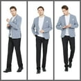 thumbnail image 4 of MAGE MALE Men's Slim Fit Blazer Jackets Casual Sport Coats, 4 of 7