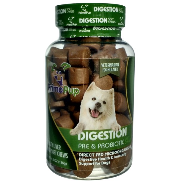 DIGESTION AID PROBIOTICS for Dogs Primo Pup Vet Health Supports