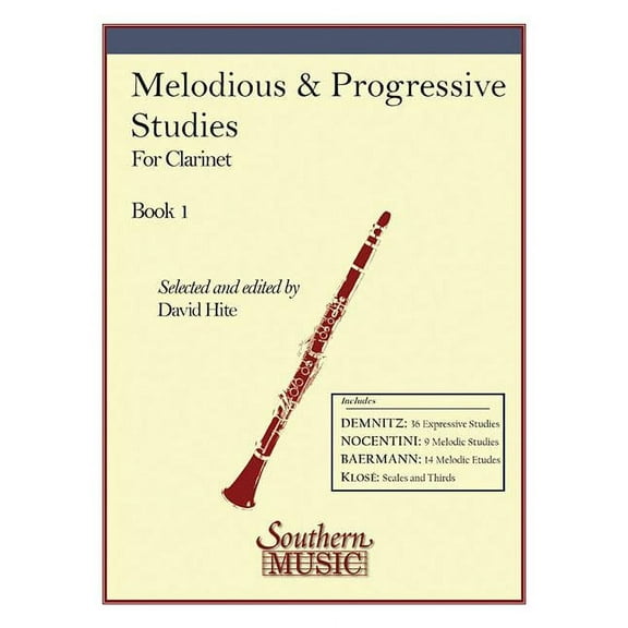 Melodious and Progressive Studies, Book 1, for Clarinet  B448   Paperback  1581060505 9781581060508 David Hite