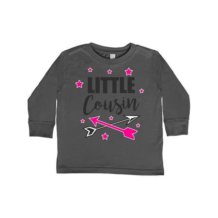 

Inktastic Little Cousin with Arrows and Stars Gift Toddler Toddler Girl Long Sleeve T-Shirt