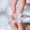 thumbnail image 5 of Certified Lab Grown Diamond Promise Engagement Ring - EF-VS Quality, 14K Yellow Gold, US 3.50, 5 of 8