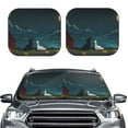 thumbnail image 2 of Vsdgher Farm Dog Duck Moonlight Print Car Windshield Sun Shade, Reflective Sunshade Window Sunshade Sun Visor Protector Fit for Cars,Trucks,SUVs-Medium, 2 of 6
