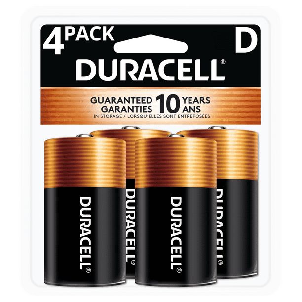 overtro sy Bageri Duracell 1.5V Coppertop Alkaline D Batteries, 4 Pack - Walmart.com