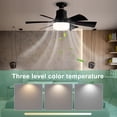 thumbnail image 3 of Lámpara Ventilador Techo Con Control Remoto 6 Aspas para Sala Estar Y, 3 of 9