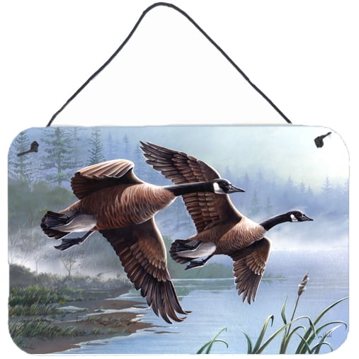 Carolines Treasures PTW2054DS812 Geese on the Wing Wall or Door Hanging Prints  8x12 multicolor