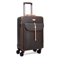 thumbnail image 1 of Maleta de viaje de marca Spinner de equipaje rodante de PU de 16/20/24 pulgadas a la moda con bolso para hombre y mujer, conjunto de equipaje con ruedas, 1 of 4