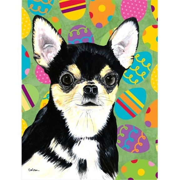11 x 15 in. Chihuahua Easter Eggtravaganza Garden Size Flag