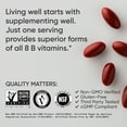 thumbnail image 4 of Sports Research® Vitamin B-Complex - Full Spectrum of B Vitamins with Methylated B12 & Folate - Gluten Free ·  Plant-Based · Non-GMO · Vegan-Friendly Formula - 60 Veggie Softgels, 4 of 7