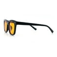 thumbnail image 6 of Mens Hipster Vintage Classic Horn Rim Hustler Plastic Sunglasses Black - Orange, 6 of 8