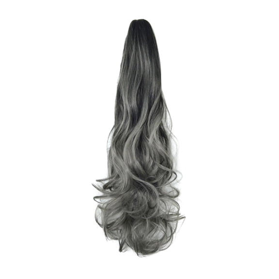 Eqslft 19.7Inch Long Wavy Layered Ponytail Extension for Women,Large Comb Clip with Adjustable Drawstring Soft Synthetic Hairpiece for Secure Daily Wear