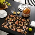thumbnail image 3 of Pioneer Flower Floral Print Pattern Summer Placemats Table Placemats Set Of 6-Linen Kitchen Washable Placemats Table Mats 12x18 Inch Non-Slip Heat Resistant, 3 of 5