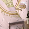 thumbnail image 5 of Golden Crown Semi Sheer Curtains 72 Inch Length 2 Panels Set, Pink Cartoon Funny Geometric Plaid Art Sheer Kitchen Curtain Privacy Voile Window Curtain for Living Room Bedroom Rod Pocket Drapes, 5 of 7